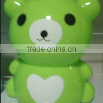 Cartoon Bear Plastic Coinbox