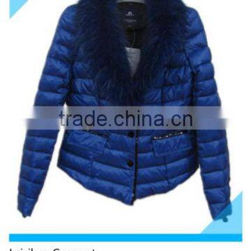 Woman Winter Down Fur Collar Jackets