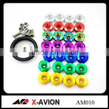 Colored Aluminum Race Car Bumper Fender Quick Release Fasteners