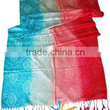 Ombre Silk Viscose Scarf , Silk Viscose Ombre Scarf