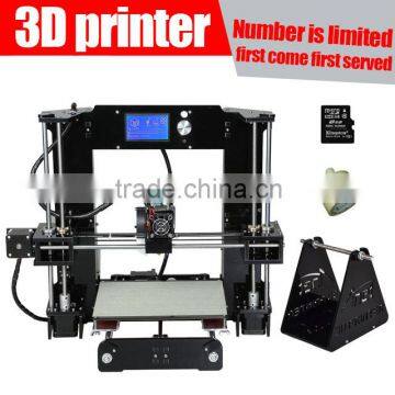 2016 NEW Updated DIY Reprap prusa i3 3D printer kit industrial 3dprinter big LCD with 20 meter PLA ABS Filament 16 GB SD card