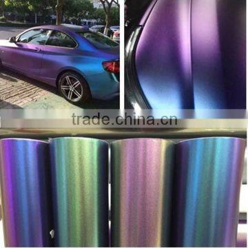 New stylish chrome mettalic purple to blue chameleon vinyl wrap for car                        
                                                                                Supplier's Choice