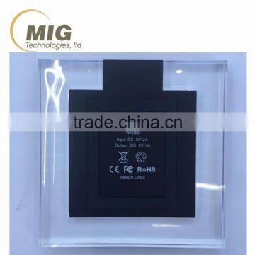 2016 NEW Square Transparent Wireless Charger DC5V for Sony Xperia z4 Charger for Sony z4 photo-5