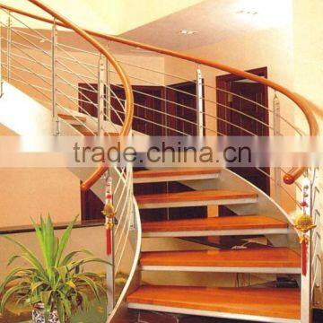 stainledd steel wooden step ladder/arc stairs staircases