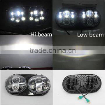 Harley Accessory - LED Dual Road Glide Motorcycle Headlight 45w*2, Harley Motorcycle Parts 12v DOT Approved Supplier's Choice photo-6