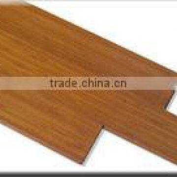 Carbonized vertical bamboo flooring coffee-like color