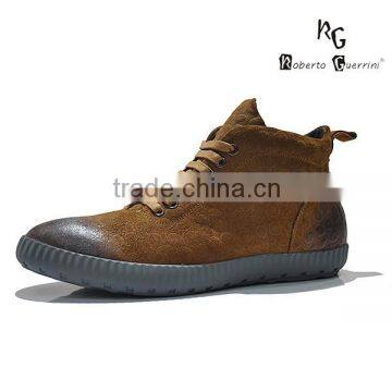 2015 genuine leather casual shoe for men