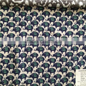 100%Rayon Weaving Printed Plain Fabric