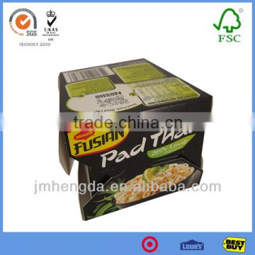 Custom Printing Wax Coated Recycled Cardboard Boxes For Instant Noodles