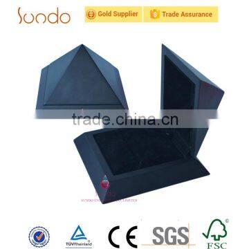 Pyramid shape custom packaging wooden box china supplier