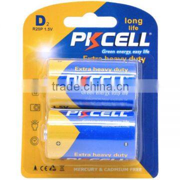 Top Selling Shrink Packing d size dry cell battery 1.5v Super Heavy Duty Batteries