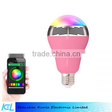 2016 New design LED APP Bulb Bluetooth Bulb light,bluetooth speaker with led light bulb