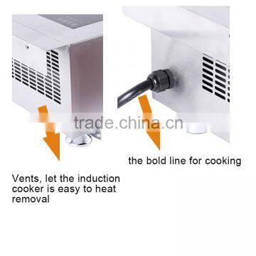 2015 Best Sale Comercial Induction Wok Commercial Induction Cooker With Gas Stove Countertop H50PX photo-5