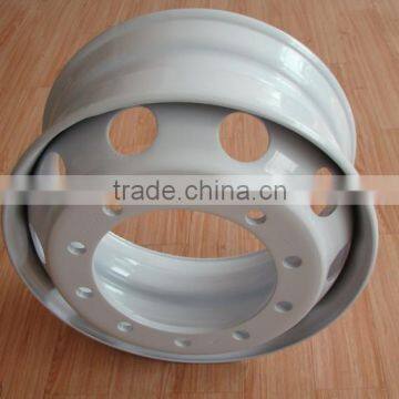 tubeless steel wheel 22.5 inch series with porcelain painted