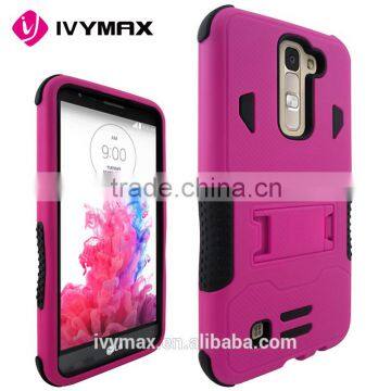 IVYMAX 2016 new model for Korea LG K7 ! Kickstand combo phone case accessories for LG K7