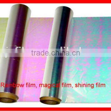 Iridescent polyester film,colorful film