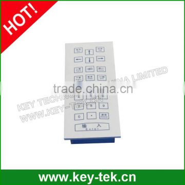 25 keys industrial waterproof membrane keypad with numeric keypad