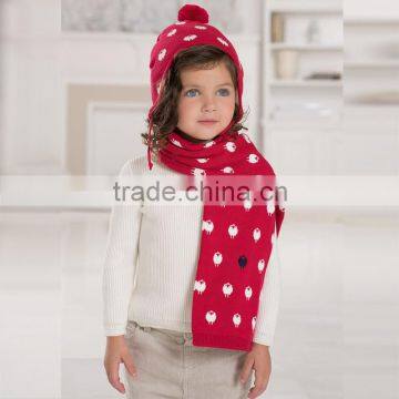DB1818 Dave Bella Autumn Winter 100% Cotton Baby Scarf Infant Christimas Scarf photo-2