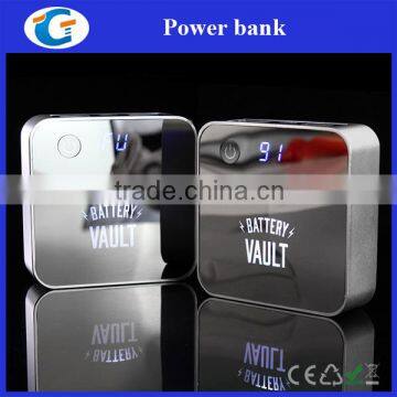 Metal Square Dual Usb Mobile Powerbank With Illuminating Logo photo-6