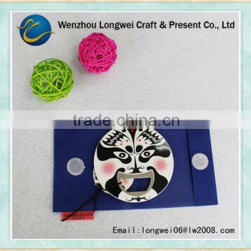 peking opera face fridge magnet bottle opener/resin fridge magnet