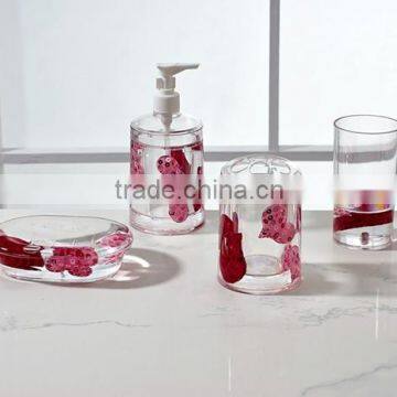 4 PCS bathroom sets accessories, double -layer design bathroom sets