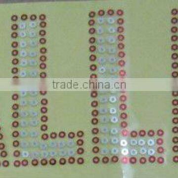 saleable and fahsionable VALLEY sequin heat transfer