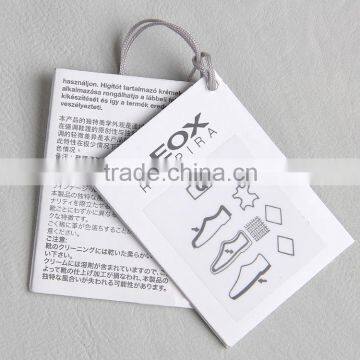 Washing Care Instruction Paper Card Hangtag for Shoes photo-4