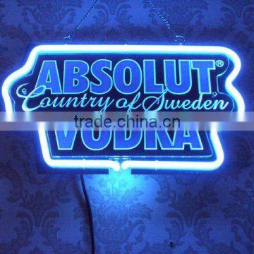 absolut vodka blue 3D neon sign acrylic cave