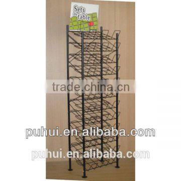 multi layer floor standing mats display rack with good design