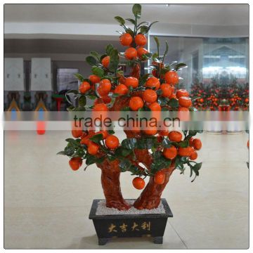 Jade 88 Piece Orange Tree ,natural stone tree ,decorative money tree