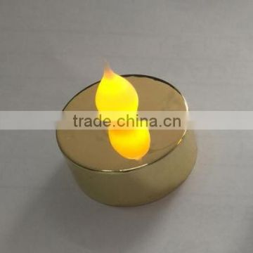 Electroplating flicking led tealight candle