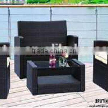 Trade assurance luxuriant rattan sofa sets with aluminum frame