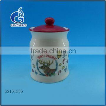 decorative round ceramic storage canisters coffee canister