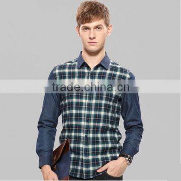 100% Cotton Mens Casual Checked Autumn Shirts