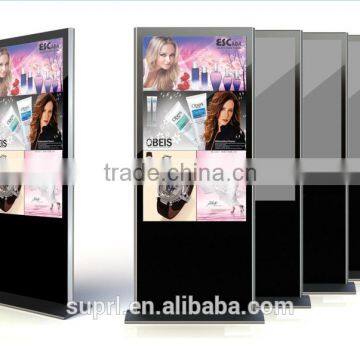 network lcd advertising 65inch floor stand advertising dislay