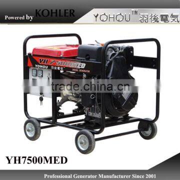 KOHLER engine diesel generator 6kw single phase