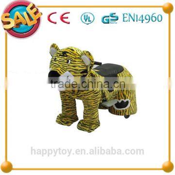 HI CE Interesting Plush Tiger Animal Horse Scooter Motor Toy for Kids photo-4