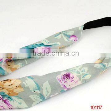 flower print soft fabric headband