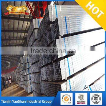 20*40mm Pre / Hot Galvanized Rectangular Steel Tubes Hot Selling