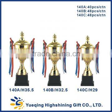 Metal Gold Base Three Sizes Students Matches Awards 136ABC Small Trophies Gold Trophy Cup photo-5