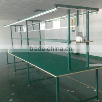 Small Work Assembly Desk Paint Iron Type Opposite Workbench Assembly line equipment