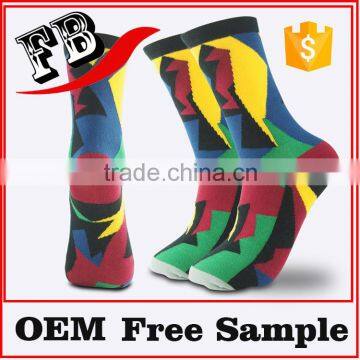 vivid color sock casual men's socks custom made designs socks