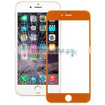 Wholesale High Quality Front Screen Glass Lens For iPhone 6 Plus Orange