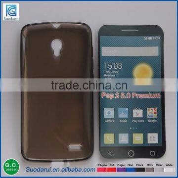 Mix color cheap price Soft pudding TPU case for Alcatel One touch Pop 2 5.0 premium OT-7044 OT-7033