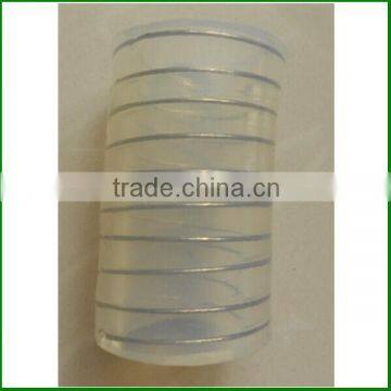 Metal wire reinforced transparent natural platinum silica gel hose