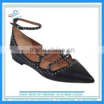 Strap flat shoes flat shoes for women fashion pointy toe flat shoes