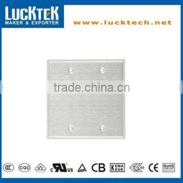 2 Gang Blank Metal Wall plates