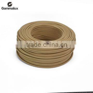 Factory Direct Sale Colourful Power Cord Round,Coffee Fabric Textile Power Cord