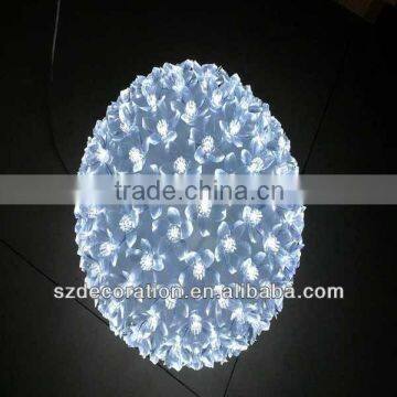 Golden motif decorative led sphere for home decoration