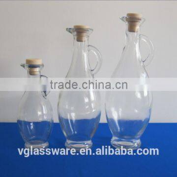 clear olive oil glass bottles with handle